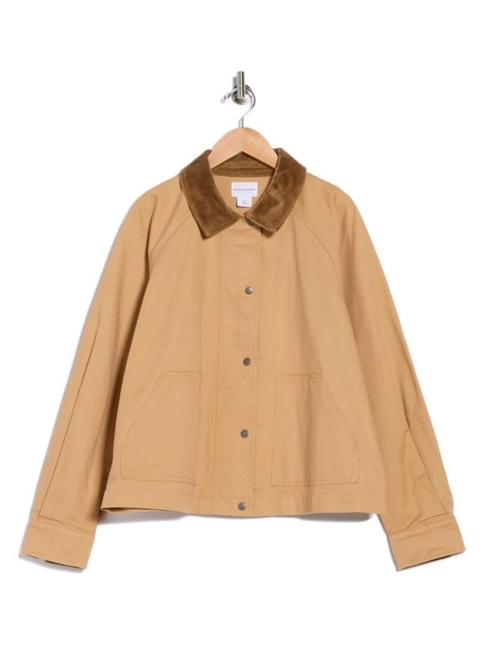 Melrose and Market cropped
twill barn jacket